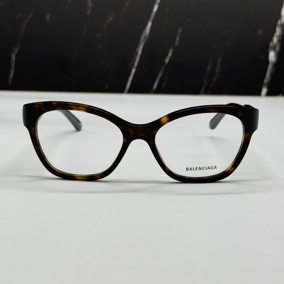 NEW BALENCIAGA BB0213O 002 CAT EYE HAVANA WOMEN EYEGLASSES BALENCIAGA - Picture 3 of 9